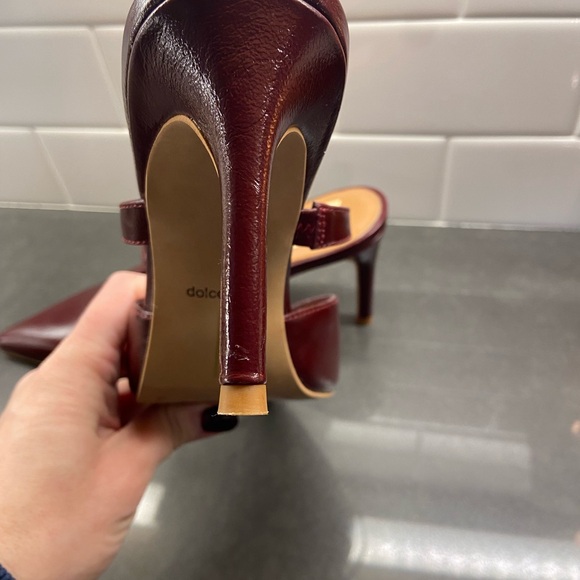 Dolce Vita Chic Burgundy Stiletto Heels - Picture 4 of 9